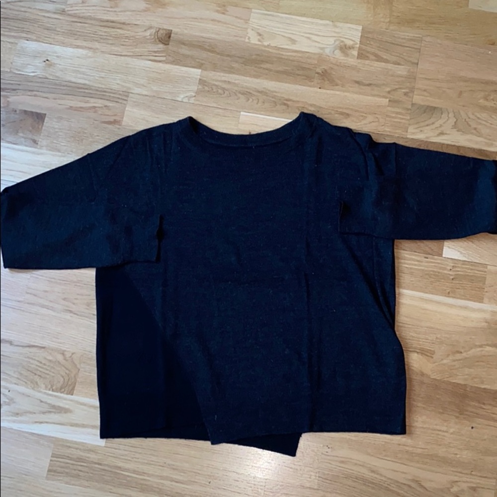 Zadig + Voltaire charcoal/black wool sweater, S
